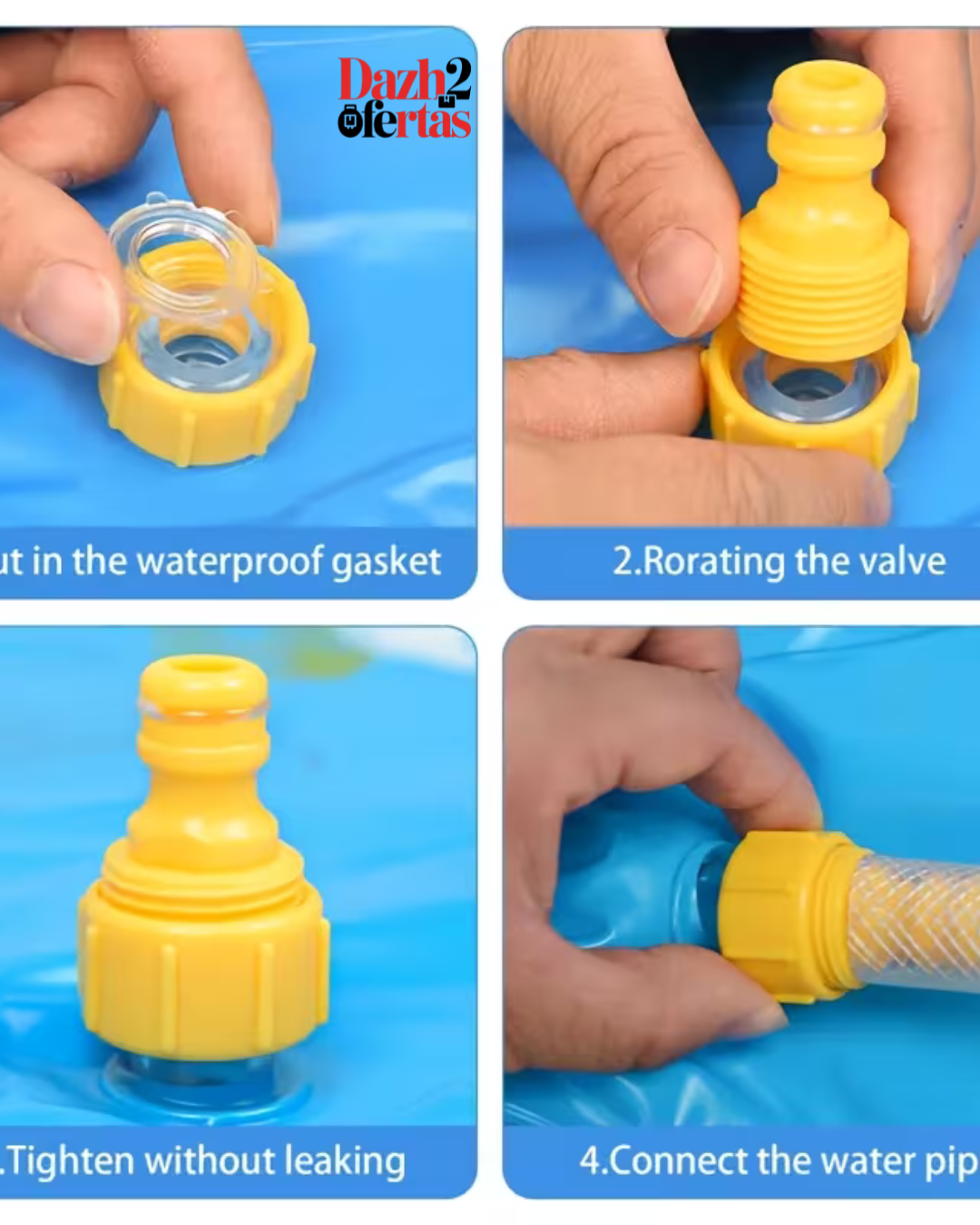 Piscina portátil Extra grande con piletas para niños y mascotas