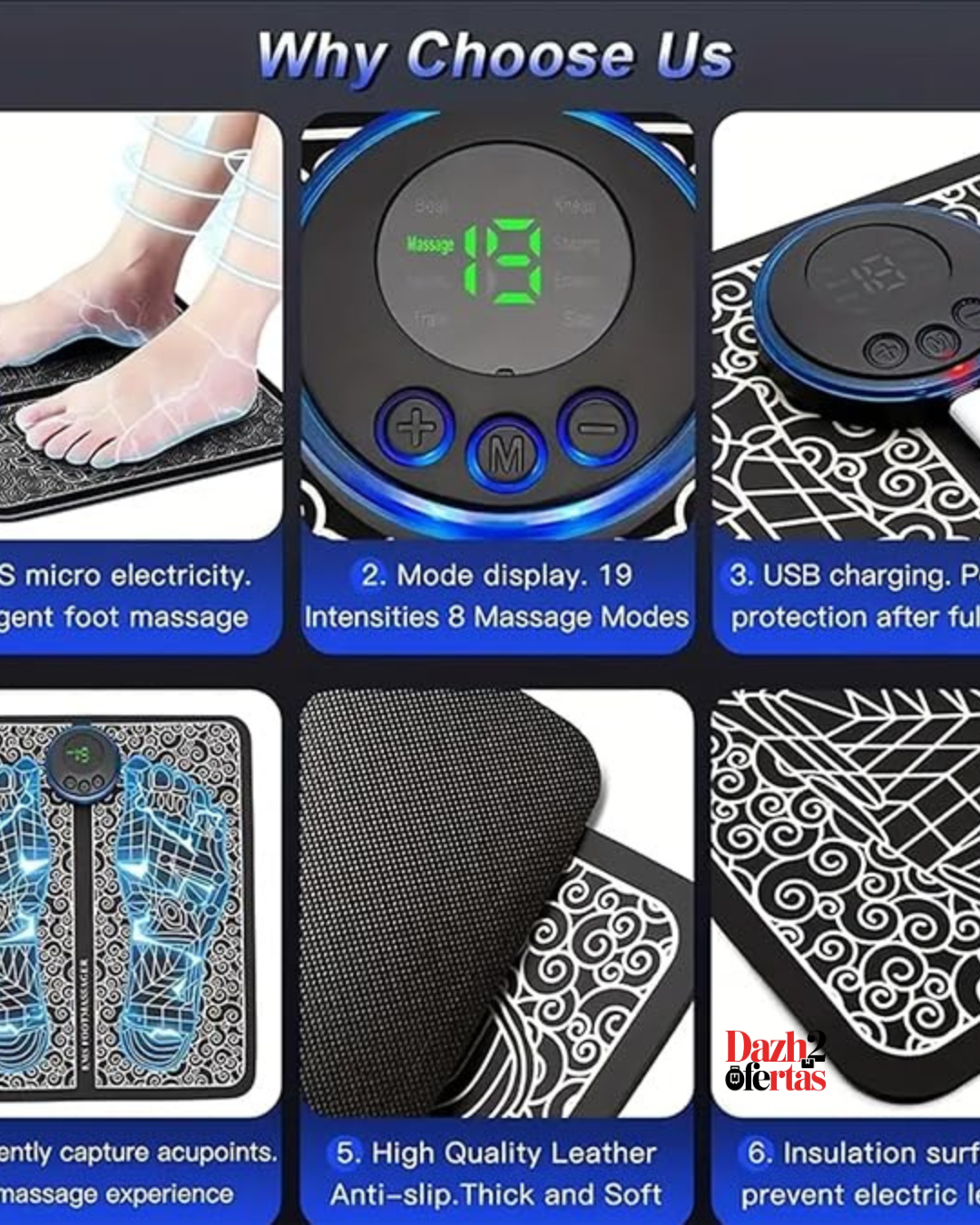 Almohadilla masajeadora para Pies