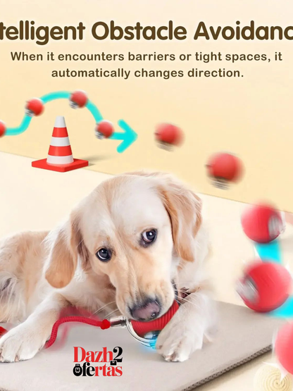 Pelota inteligente con luz led para mascotas