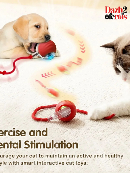 Pelota inteligente con luz led para mascotas
