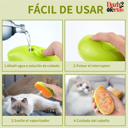 CEPILLO A VAPOR 3 EN 1 PARA MASCOTAS