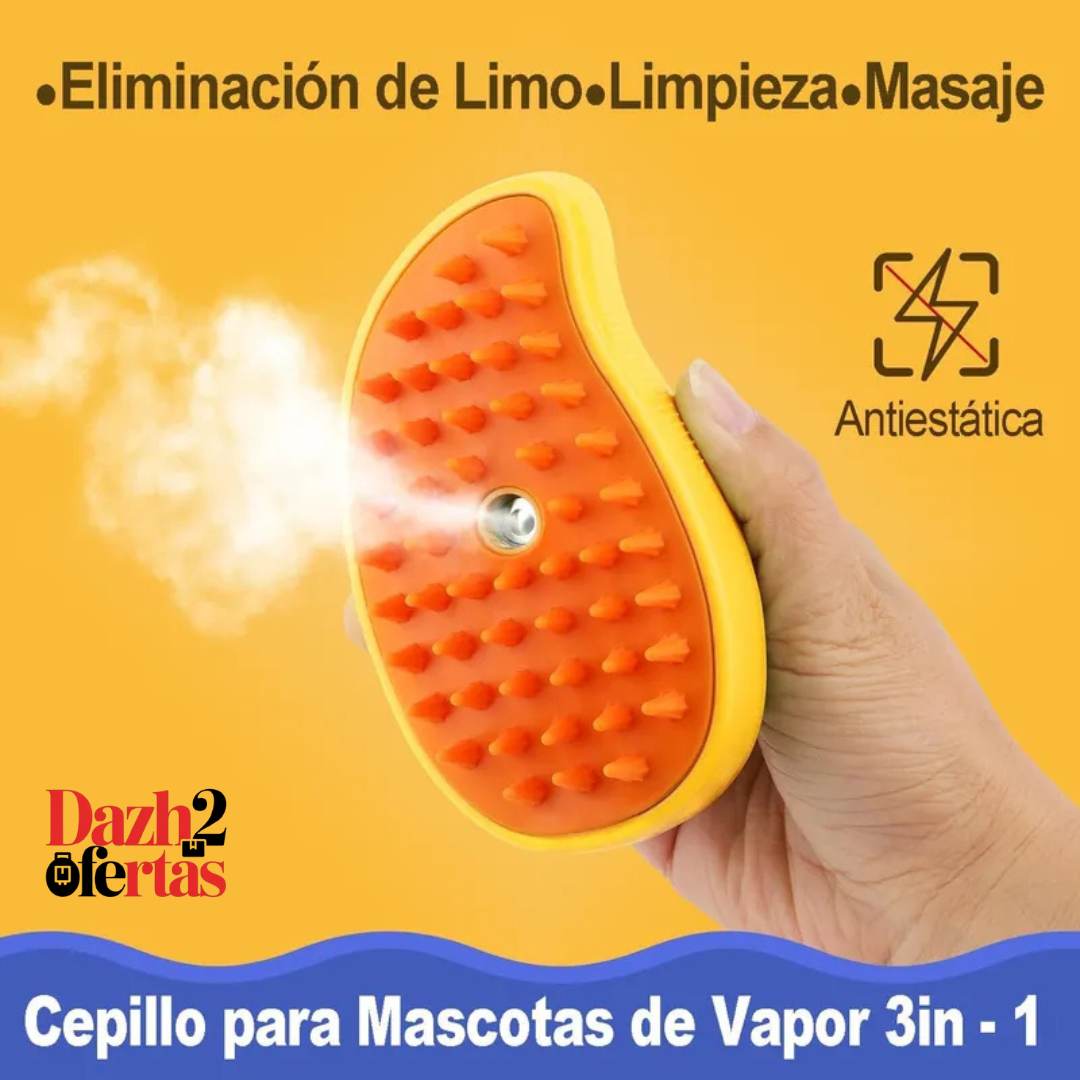 CEPILLO A VAPOR 3 EN 1 PARA MASCOTAS
