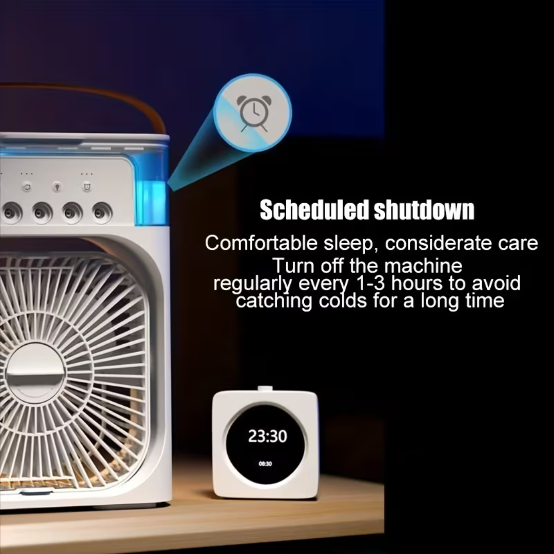 Ventilador Humidificador Portátil 3 en 1